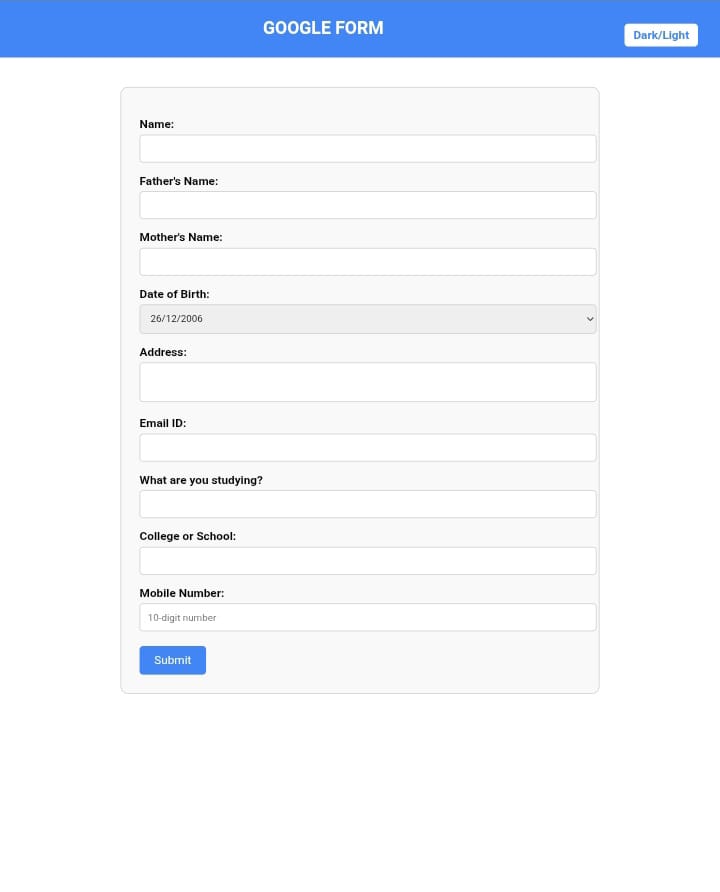 Portfolio with Animations